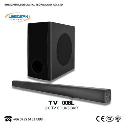 China 2021good quality wireless 2.1 wireless soundbar with subwoofer for TV for sale