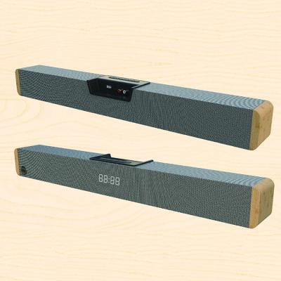 China Large wooden PORTABLE sound bar home theater TV wooden cabinet for living room LED TV for sale