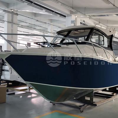 China POSEIDON Profisher Fast Fishing Boat Boat Aluminum Deep-V Aluminum Yacht Boat Hull Fishing Boat for sale