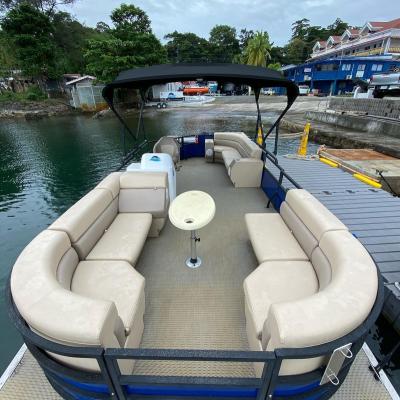 China Fishing/Working/Passenger Carry 2022 Boat Factory Direct Selling Brand New Aluminum Floating Pontoon Boats for sale