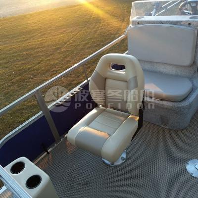 China Fishing/Working/Passenger Carry 15ft Hull High Speed ​​4.6m Deep 4.6m Fully Welded Part V Aluminum Pontoon Boats With CE Certification for sale