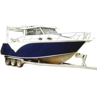 China New 9m 30ft Lifestyle Leisure Aluminum Fishing Boat All Welded Aluminum Fishing Boats for sale