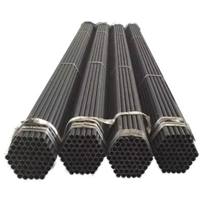 China Fluid Pipe Round Black Steel Pipe And Tube Q195 / Q235 Erw Welded Ms Steel Round Pipe for sale