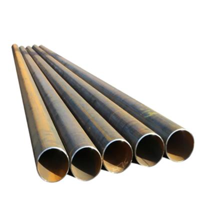 China Liquid iron pipes carbon steel structural pipe erw welded black steel round tubes for construction for sale