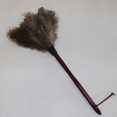 China Long Handle Bedroom Desk Equip Lamp Brush Cleaning Ostrich Feather Duster 38cm 50cm 70cm Gray Feather Duster for sale