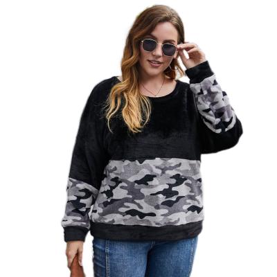 China Plus Size Women's Breathable Sweater Long Sleeve Sweater Leopard Print Patchwork Sweater Street Wool Style for sale