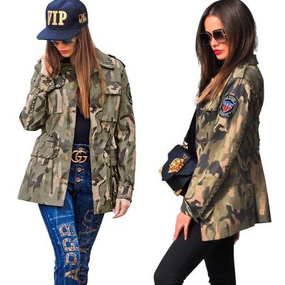 China Breathable Cool Outdoor Jackets Camouflage Casual Baseball Jacket Drawstring Plus Size Women's Coats for sale