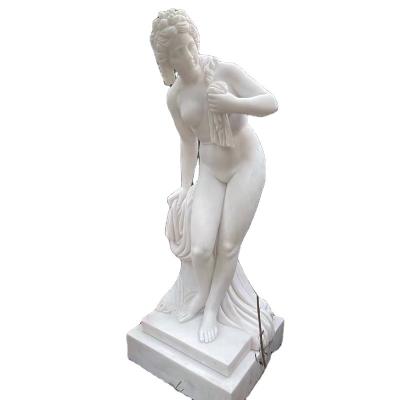 China Europe Life Size Famous Female Garden Marble Statue Sculpture For Hotel And Bath Center Hand Carved Art Craft for sale