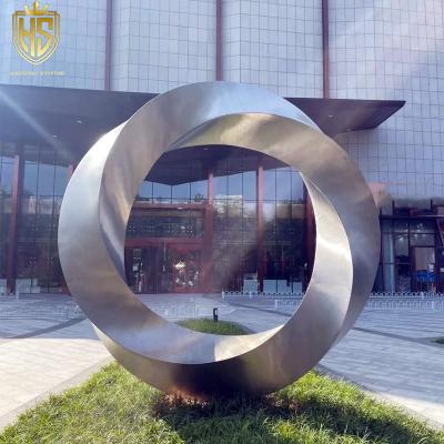 China Outdoor Garden Decoration Large Abstract Sculpture Stainless Steel Sculpture Modern Metal Statue for sale