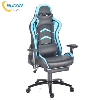 China (Height)Adjustable Leather Computer Chair Gaming Office Chair With Foot Rest for sale