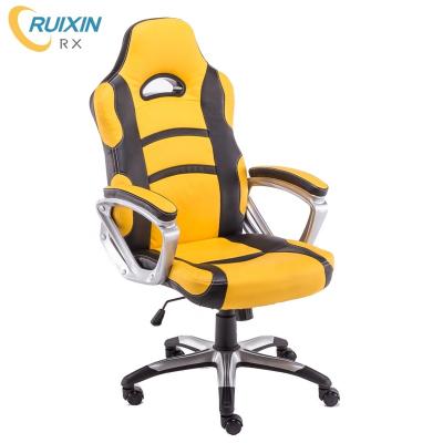 China Adjustable (height) Furniture office chair executive chair yellow leather chair for sale for sale