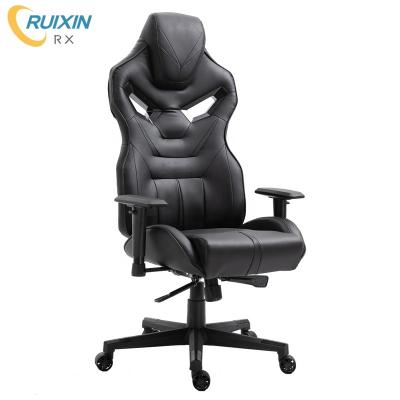 China (Size) adjustable professional black leather gaming chair ps4 gaming chair racing office chair for sale