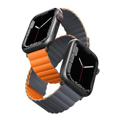 China Wholesale Luxury Magnetic Silicone i Watch Bands 44mm For Apple Smart Watch Band For Apple Watch Series 8 Ultra Bands for sale