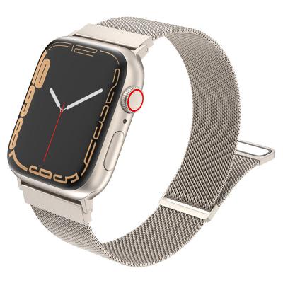 China Luxury Custom Designer Fashion Metal Milanese Buckle Watchbands Bands For Apple Watch Metal Band 38mm 42mm For Apple Watch 8 Ultra for sale