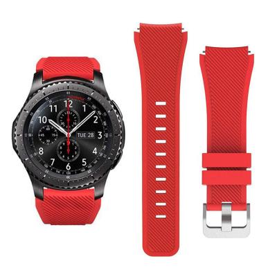 China Luxury Soft Silicone Sports Men Watch Band 22mm Replacement Strap For Samsung Galaxy Watch 46mm Speed ​​S3 Frontier/Classic Smart Watch for sale