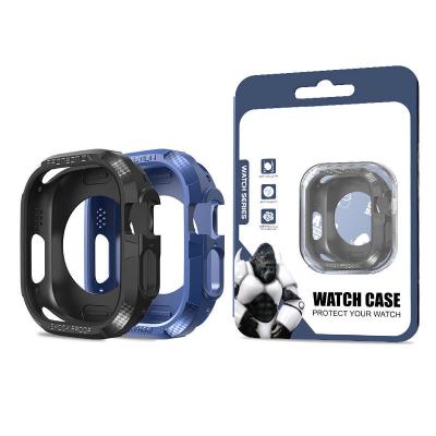 China Luxury Carbon Fiber Waterproof Watch Case For Iphone Apple Watch Cover Ultra 40mm 45mm Cover Case for sale