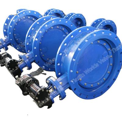 China 24 Inch Double Flange General Eccentric Butterfly Valves for sale