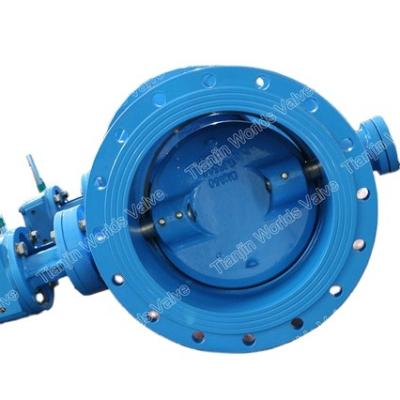 China General Double Flange Eccentric Offset Butterfly Valve for sale