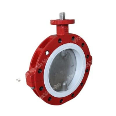 China general electric dust cast ptfe seal butterfly valve for sale