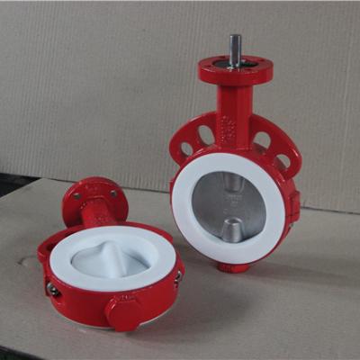 China General Ductile Iron Body Stainless Steel 8 Disc Acid Resistance Butterfly Valve Cast Iron Gearbox for sale