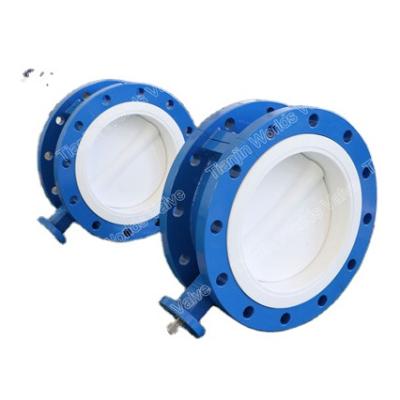 China Worm Gear General Hydraulic Actuator Control Industry Double Flange End Butterfly Valve for sale