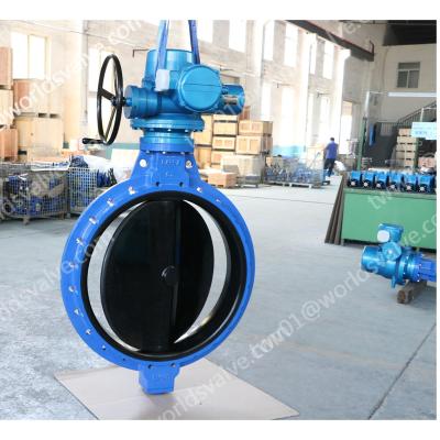 China General Porcelain Manufacturing Malleable Cast Iron Electric Actuator Hook Wafer Concentric Butterfly Valve for sale