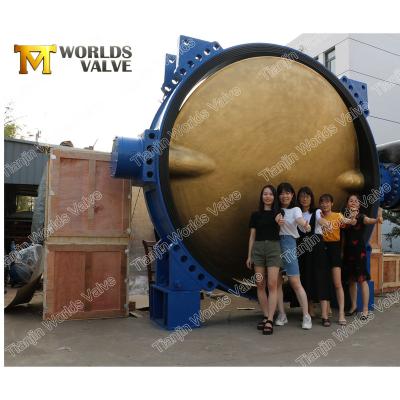 China DN3000 3m General Concentric Butterfly Valve With Powered Gearbox for sale