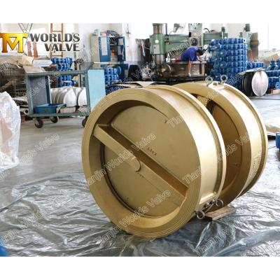 China General China Double Rubber Plate Cast Iron Disc Check Valve for sale