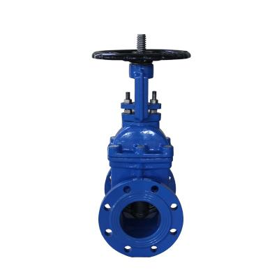 China General din cast iron gg25 ggg40 pn10 dn150 standard non rising stem flange gate valve with handwheel for sale