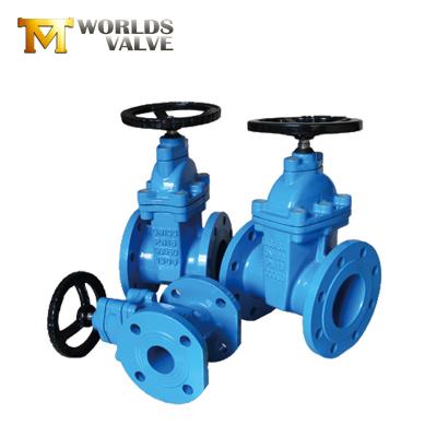 China General 100mm Cast Iron Price Hand Wheel Operated Flanged Gate Valve for sale