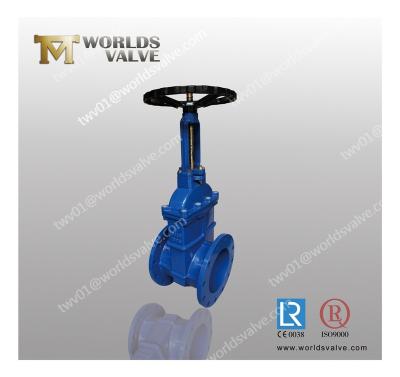 China General cast iron din3352 di ductile double flanged resilient seat dn200 gate valve handwheel for sale