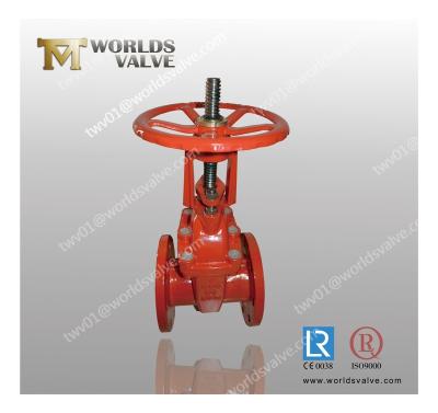 China General cast iron din3352 di dn80 pn16 double seat malleable resilient hand wheel flanged gate valve for sale