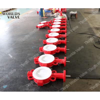 China Gas General Actuator Oil Electric Full Ptfe ss316 Jacketed Wafer Butterfly Valve for sale