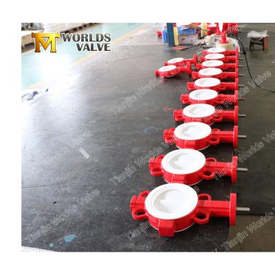 China General wholesale ptfe oil heavy duty wafer pattern aluminum bronze butterfly valve for sale