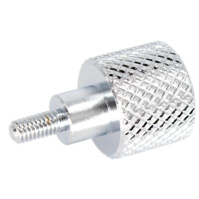 China High Precision Aluminum Custom Round Threaded Inch Aluminum Knurled Nut for sale