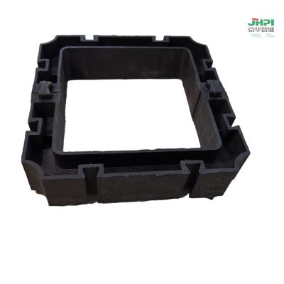 China Black Thickened Power Grille PE Pipe Fittings Plastic Pipe Support Brackets For Construction Industry for sale