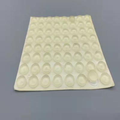 China New Product High Sticky Ultra Thin Anti Slip Silicone Furniture Foot Pads Thickening And Self Adhesive for sale