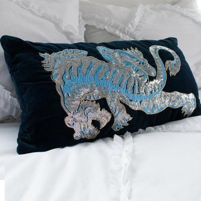 China 2022 new arrival modern design decorations cushion cover tiger embroidery cushion cover anti-static home textile for sale