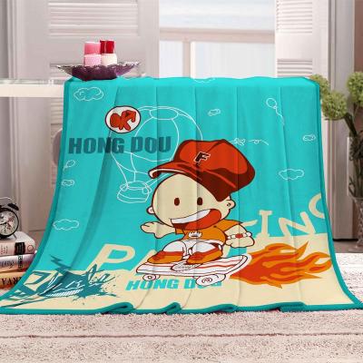 China Child Anti-static Sublimation Soft Blankets And Sheets Coral Fleece Blankets Quilting Cheap Polyester Blanket for sale