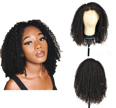 China YVONNE 5*5 HD Extra Density Curly Curly Kinky Curly Frontal Wig 22inch Brazilian Human Hair Wigs For Black Women for sale