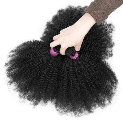 China Fast Shipping Afro Kinky Kinky Curly Afro Curly Brazilian Hair Fast Shipping Accept Customized 10-30 Inch Hair Extensions Brazilian Hair Weave Bundles for sale