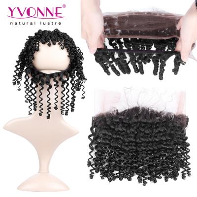 China 360 Curly Curly Hair 100 Lace Frontal Closure for sale