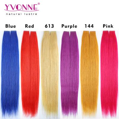 China No Bad Smell Wholesale PU Skin Weft African American Tape Human Hair Extensions for sale