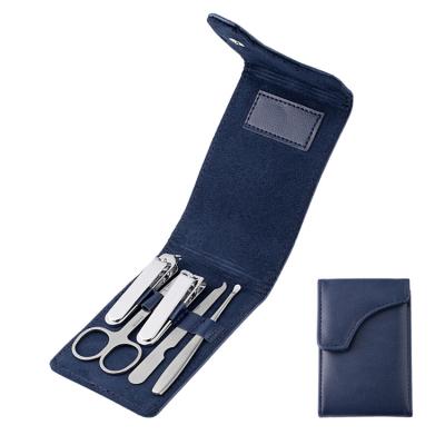 China Wellflyer MS734 Custom Logo Manicura Nail Clippers Manicure Pedicure Set Nail Tools Set Men's Beauty Tools Nail Care Tool Kit With Case for sale