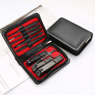 China Custom Logo Men's Manicure Pedicure Set Nail Tools Manicura Nail Clippers Beauty Tool Set 2022 Wellflyer Nail Tool Kit With Care Case for sale