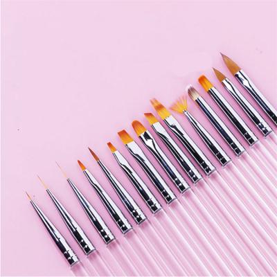 China Nail Art Design Pen Painting Tools by Wellflyer NABR-080 from CLOU with Nail Extension Gel Brush, Nail Art Liner Brush for Home Salon for sale