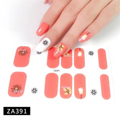 China For Decoration Wellflyer NAST-001-23 Series Fun Self Adhesive Nail Stickers With Simple Beauty Patterns Nail Decoration for sale