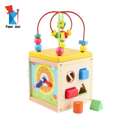 China Improve children's concentration montessori toys educational wooden children diy busy box for toddler for sale