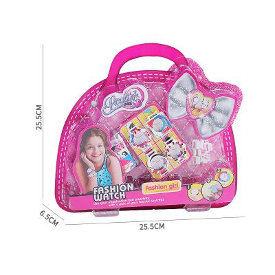 China Develop Creativity Colorful Designs Fancy Kids Toy DIY Hand-Assembled Watch Sets For Girls for sale