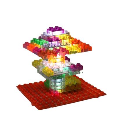 China Kids Educational Toy 50 Rotating Pieces With Lightweight Educational Plastic Building Block ABS Toy DIY Building Blocks For Kids for sale